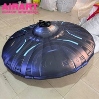 Asılı dekorasyon şişme UFO gemi modeli, şişme büyük UFO uzay gemisi balon