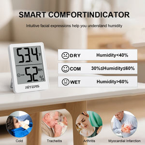 Termo Higrometer Digital Akurasi Tinggi Termo Higrometer Digital Dengan Layar LCD Berlampu Latar - Product Image 3