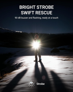 Lanterna LED multifuncional de autodefesa elétrica com luz de som e alarme recarregável - Product Image 3