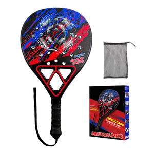 Raquette de <span class=keywords><strong>padel</strong></span> professionnelle en fibre de carbone 18K, logo personnalisé, forme goutte d'eau, raquettes de <span class=keywords><strong>padel</strong></span> OEM avec styles Noxs AT10 - Product Image 2
