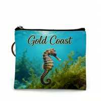 Porte-monnaie en cuir personnalisé avec logo, style professionnel pour femme, souvenir touristique Gold Coast Australie, pour femme noire élégante, vente en gros