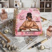 Cuaderno Espiral Personalizado para Planificación de Objetivos, Agenda Semanal y Mensual, Impresión de Cuadernos de Manifestación