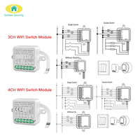 Interrupteur mural intelligent 2024 pour maison connectée, application Tuya Smart Life, Zigbee sans fil, 1/2/3/4 voies, interrupteur encastré, automatisation, connexion Wi-Fi, UE