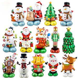 Ballon de <span class=keywords><strong>Noël</strong></span> gonflable de 120 cm <span class=keywords><strong>avec</strong></span> <span class=keywords><strong>Père</strong></span> <span class=keywords><strong>Noël</strong></span>, décoration de fête en feuille pour les fêtes et les cadeaux promotionnels - Product Image 1