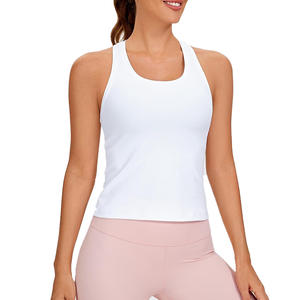Débardeur de course léger pour femme avec empiècements latéraux en mesh et détails réfléchissants pour le cardio en extérieur et l'entraînement matinal - Product Image 1