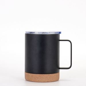 Likewinner Gobelet isotherme en acier inoxydable écologique avec base en liège et poignée, 17 oz, pour café, vente en gros promotionnelle - Product Image 5