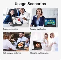 Kiosque intelligent 10.1 "tactile POE NFC 4G 4GB 4 cœurs en forme de L tablette Android Menu numérique Commercial POS Business tablettes de bureau PC