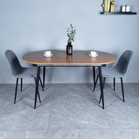 Table à manger en bois traditionnelle convertible personnalisée, pliable, rétractable, écologique, moderne, pour hôtel, mobilier de salle à manger