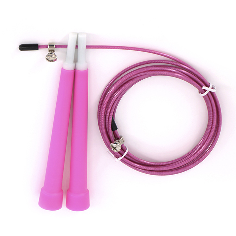 Adult Fitness Student Jump Rope with ABS Handle and Steel Wire for Physical Examinations