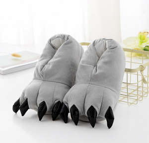 Chaussons en fourrure douce en forme de <span class=keywords><strong>patte</strong></span> <span class=keywords><strong>d</strong></span>'<span class=keywords><strong>ours</strong></span> grizzly pour Halloween, pour hommes et femmes, pieds nus, chauds, automne, intérieur/extérieur, pour cosplay - Product Image 3