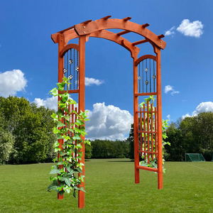 GreenGrow RoseWood Park Avenue giardino esterno pergolato in legno arco nuziale natura a pressione trattata per la semina del giardino - Product Image 5