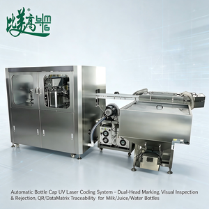 Máquina de inspección y rechazo de visión con alimentación automática de tapas de botella, marcado láser y codificación de códigos QR: Una tapa, un código - Product Image 3