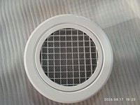 Grille de retour d'air ronde pour plafond, style minimaliste/retro, ventilation optimale, filtre en option