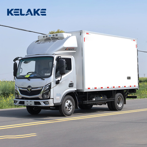 Nouveau camion frigorifique diesel manuel 4x2 avec conteneur et remorque en acier pour la réfrigération - Product Image 6