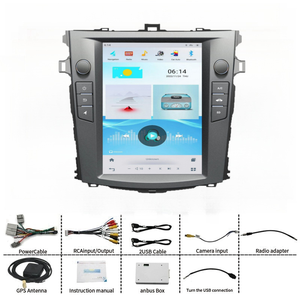 10.4 pollici schermo capacitivo lettore <span class=keywords><strong>multimediale</strong></span> per Auto Android 14 per Toyota Corolla 2006-2013 (Auto A/C) 4 + 64GB - Product Image 2