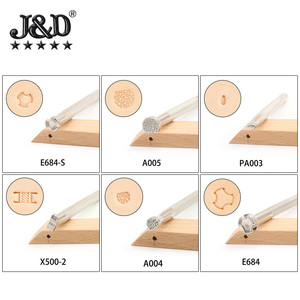 JINDIAO Da Khắc Mô Hình Cá Công Cụ In Ấn Thiết Lập 6 Bộ Công Cụ Da Thiết Lập Thủ Công Da Sản Xuất Nghệ Thuật Rau Tann - Product Image 5