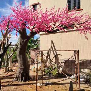 Árbol de melocotón artificial grande y flor de <span class=keywords><strong>cerezo</strong></span>, accesorios de jardín para decoración de restaurante - Product Image 1