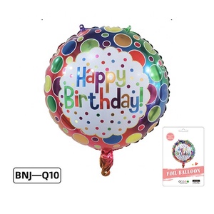 Ballons en feuille d'aluminium de bonne qualité pour anniversaire, ronds, imprimés sur mesure, gonflables, publicitaires, avec <span class=keywords><strong>tige</strong></span>, pour fournitures de fête - Product Image 3