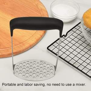 Meilleures ventes 2026 : Presse-purée en acier inoxydable, ustensile de cuisine manuel pour légumes, idéal pour la maison - Product Image 4