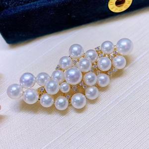 เข็มกลัดไข่มุกน้ำจืดลายผลไม้ฤดูร้อนและองุ่น เครื่องประดับอกแบบอ่อนโยนสำหรับเสื้อขนสัตว์ ขายส่ง ขายปลีก เครื่องประดับแฟชั่น - Product Image 2