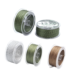 Selco <span class=keywords><strong>12</strong></span> brins armure <span class=keywords><strong>d</strong></span>-tresse 100 mètres camouflage tressé PE ligne de poisson ligne de pêche à la carpe pour la pêche à la carpe tresse ligne de crochet - Product Image 1