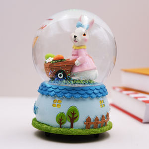 كرة من الراتنج صناعة يدوية لعيد الفصح, كرة من الراتنج ، ديكور للمنزل ، كرة ثلوج مائية - Product Image 5