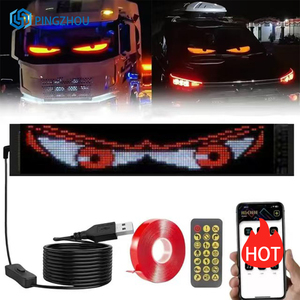 RGB đầy đủ màu sắc linh hoạt <span class=keywords><strong>LED</strong></span> hiển thị cho ô tô và xe tải văn bản lập trình hoạt hình kính chắn gió logo - Product Image 1