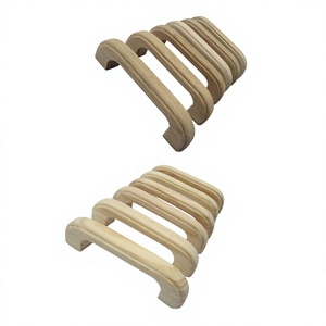 Juego de tiradores y pomos de madera hechos a mano, diseño moderno redondo, ligeros, para decoración de gabinetes de cocina, entrada, interior/exterior - Product Image 5