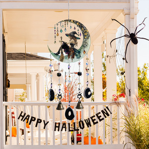 Décoration de fête d'Halloween : Tissu suspendu Sorcière, Tranches d'Agate Clochette, pour centres commerciaux, écoles, team building, fêtes en plein air et festivals, produit transfrontalier - Product Image 4