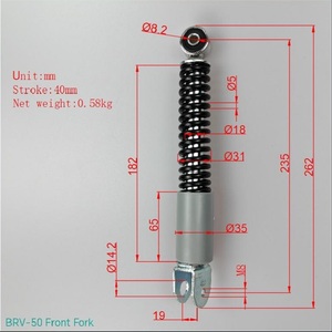 Phụ tùng giảm xóc trước xe máy V50, 235mm, hiệu suất cao, dành cho Yamaha, tình trạng mới - Product Image 2