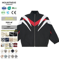 Blouson de Course Motorsport Personnalisé Homme Y2K Techwear Coupe-Vent Imperméable à Panneaux Contrastants Style Tribal Streetwear Extérieur Sur Mesure OEM ODM
