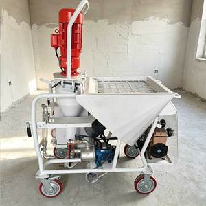 Máquina de Enlucido de Yeso Totalmente Automática bibo, Eléctrica 380V 220V, Precio de la Máquina de Pulverización de Masilla - Product Image 4