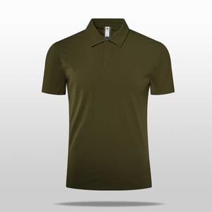 เสื้อโปโลผ้าไนลอนทาฟเฟต้าสำหรับผู้ชาย สีเขียวทหาร ชุดทำงานกลางแจ้งสำหรับฤดูร้อน แขนสั้น ผ้าบาง - Product Image 2