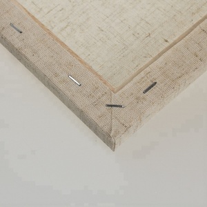 Della fabbrica all'ingrosso 30*40cm 220g grigio <span class=keywords><strong>canapa</strong></span> con 1.6*3.0 centimetri <span class=keywords><strong>di</strong></span> legno <span class=keywords><strong>di</strong></span> paulonia per la <span class=keywords><strong>pittura</strong></span> a olio - Product Image 4