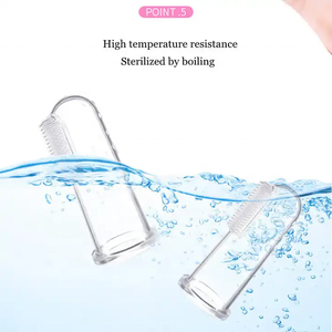 Brosse à dents pour bébé 2024 avec étui, brosse à dents pour doigt de bébé, brosse à dents en silicone pour enfants, brosse à dents pour doigt sécurisée pour enfants - Product Image 6