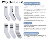 Chaussettes de sport personnalisées avec logo de marque, chaussettes de randonnée pour hommes et femmes, chaussettes respirantes antidérapantes et absorbant l'humidité