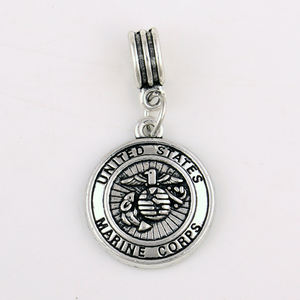 Yiwu Huilin-colgante de plata antigua de la Fuerza Aérea, protector de la costa del ejército de San Cristóbal, cuentas flotantes de EE. UU., IMG 2438 - Product Image 2