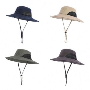 <b>Sun</b> <b>Men</b> Women Waterproof Wide Birm Bucket Protection Boonie <b>Hat</b> Tiene Heeft Kappe for Fishing Hiking Garden Beach - Product Image 2