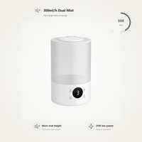 Humidificateur à ultrasons à brume froide 4L, 300ml/h, OEM ODM, faible MOQ, vente en gros directe usine, humidificateur d'air silencieux pour la maison et la chambre, import