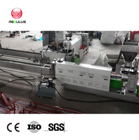 Ligne de production de refroidissement par brin certifiée CE, extrudeuse de flocons de PP, extrudeuse de copeaux de LDPE, ligne de recyclage de plastique, ligne de granulation