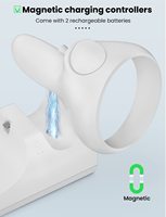 Contrôleurs VR haute vitesse et station de charge pour casque avec support de charge pour kit de batterie pour Meta 2