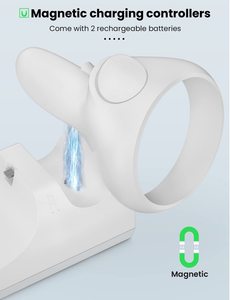 Contrôleurs VR haute vitesse et station de charge pour casque avec support de charge pour kit de batterie pour <span class=keywords><strong>Meta</strong></span> <span class=keywords><strong>2</strong></span> - Product Image 2