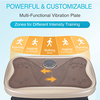 Anpassbare Power Vibration Trainings maschine ABS Material Elektro magnetische Fitness Ganzkörper Vibrations platte für den Heimgebrauch
