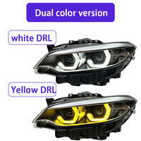 Phare avant 12V pour BMW Série 2 F22/F23/M2 avec feux de jour LED et lentille Spoon, modifié pour les modèles 2014-2021