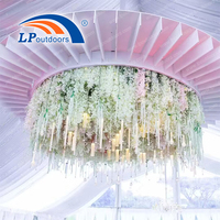 Tente extérieure de chapiteau de courbe de cadre en aluminium transparent imperméable de PVC pour des événements de noce de jardin