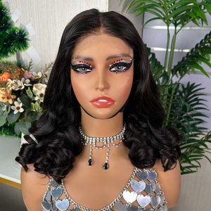 Factory Price SDD HD 5*5 Lace Loose Bouncy Curly <b>Wig</b> Natural Virgin Glueless <b>Wig</b> Frontal <b>Human</b> Hair <b>Wig</b> - Product Image 1