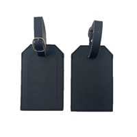 Étiquette de bagage personnalisée pour carte d'embarquement d'avion, étiquette de bagage enregistré en PU couleur unie pour valise