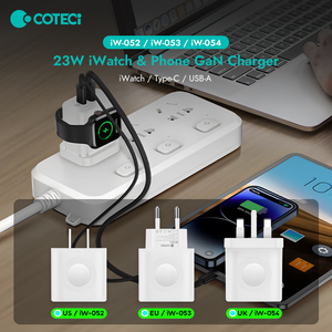 Coteci Gan Nhanh Chóng Sạc Cắm Power <span class=keywords><strong>Adapter</strong></span> EU Chúng Tôi Anh Từ Đồng Hồ Không Dây Điện Thoại Sạc Du Lịch <span class=keywords><strong>Adapter</strong></span> Cho Iwatch iPhone - Product Image 2