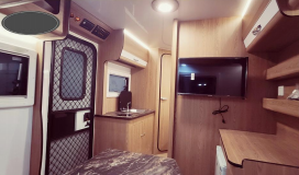 Remolque de viaje grande de alta calidad RV Camper Caravan Autocaravanas de fibra de vidrio portátiles de buena calidad con inodoro de baño hecho en China - Product Image 3