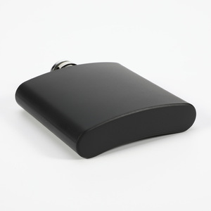 Nhà Máy Bán Buôn 6Oz 7Oz 8Oz Di Động Ngoài Trời Thép Không Gỉ Rượu Whiskey Rượu Matte Đen <span class=keywords><strong>Hip</strong></span> <span class=keywords><strong>Flask</strong></span> Với Biểu Tượng Tùy Chỉnh - Product Image 3